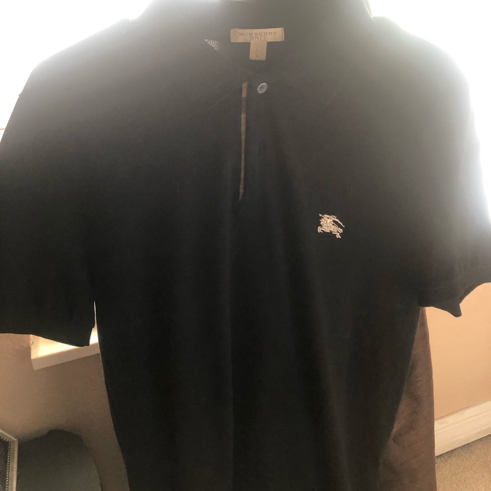Men’s Burberry Black Polo